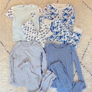 Lot of 4 Roberta Roller Rabbit and Kyte pajamas-fits size 6-7